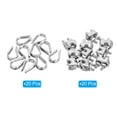 thumbnail image 3 of Unique Bargains 1/16' Wire Rope Kit, 40 Pack M2 Stainless Steel Thimbles & Clamps for Wire Rope, 3 of 7