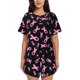thumbnail image 1 of Balery Breast Cancer Awareness Conjunto de Pijama para Mujer con Estampado, Dos Piezas de Manga Corta y Shorts, Ropa de Dormir Suave con Cuello Redondo y Bolsillos-XX-Large, 1 of 6
