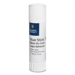 Business Source Glue Stick - 1.26 oz - 1 Each - White Business Source Glue Stick - 1.26 oz - 1 Each - White