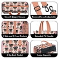 thumbnail image 3 of Teacher Tote Bag,Rottweiler and Pioneer Flower Teacher Utility Tote Bag,Large Work Tote Bags for Women with Multiple Pockets,Top Zipper Closure,13.8x10.6x6.7 Inch, 3 of 5