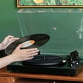 thumbnail image 5 of Vinyl Record Player with Bluetooth Connection,Turntable Record Player Bluetooth,Built-in Preamp,Support 33 1/3 &45RPM Speeds,Adjustable Counterweight, AT-3600L,Full Piano Lacquer,(Piano Black), 5 of 8