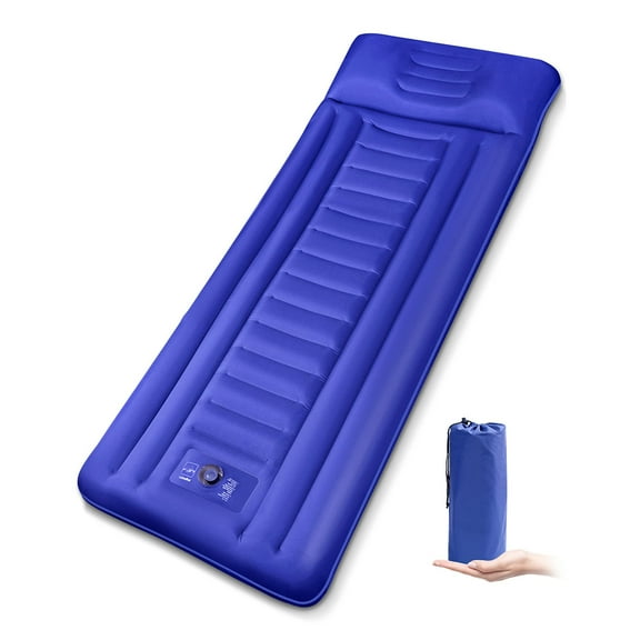 NA Inflatable Camping Pad Sleeping Mat Air Mattress Air Pad with Built-in Inflator 5 R-Value for Outdoor Hiking Camping Backpacking