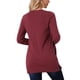 thumbnail image 3 of Suéter de otoño e invierno para mujer INSPIRE CHIC, suéter oversized de manga larga con cuello en V y bolsillos, túnica suelta de punto grueso, top S color rojo vino, 3 of 6