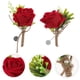 thumbnail image 2 of 2 piezas Corsión de boda Corsages Bridal Rose Boutonnenes Boutonniere para hombres Mujeres, 2 of 5