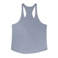 thumbnail image 5 of Wxolcjlv Solid Slim Fit Y Back Workout Tank Top for Men Sleeveless Stretchy Gym Training Athletic Camisole, 5 of 5