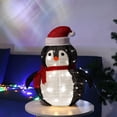 thumbnail image 2 of Navidad LED, Papá Noel al aire libre, Navidad LED Luz Muñeco de nieve, Plegable y retráctil, IPX65 a prueba de agua, Decoración de jardín 56x36 cm (Luz blanca) Xemadio WLJ-4094, 2 of 5