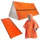 thumbnail image 1 of Poncho al aire libre Equipo de supervivencia para emergencias al aire libre Impermeable Poncho térmico reflectante al calor Impermeable con saco de dormir y tienda de campaña Refugio para acampar Send Romacci  Poncho al aire libre, 1 of 7