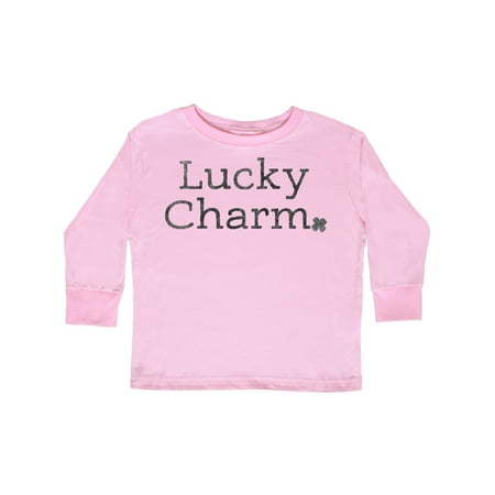

Inktastic Lucky Charm with 4 Leaf Clover Gift Toddler Boy or Toddler Girl Long Sleeve T-Shirt