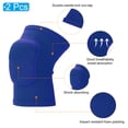thumbnail image 3 of Uxcell S Size Protective Knee Pads Volleyball Knee Pads Ski Knee Pads Sponge Knee Pads Brace, Blue 2 Pcs, 3 of 6
