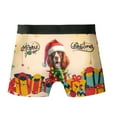 thumbnail image 2 of Merry Christmas Santa English Springer Spaniel Scarf Twinkling Lights Xmas Holiday All Over Print Boxer Briefs Underwear for Men Dad Springers Dog Lover Gifts - 00022, 2 of 6