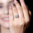 thumbnail image 3 of Empire Jewelry 14K White Gold Ring on Sale - 2 Ct Princess Cut Diamond Ring - Engagement Wedding Prong Setting Ring for Women - Elegant Party Wear Diamond Ring - Wedding Jewelry for Bridesmaids, 3 of 5