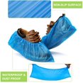 thumbnail image 2 of Fundas desechables para botas y zapatos, impermeables, antideslizantes, fundas protectoras para botas y zapatos, talla única, color azul, 2 of 7