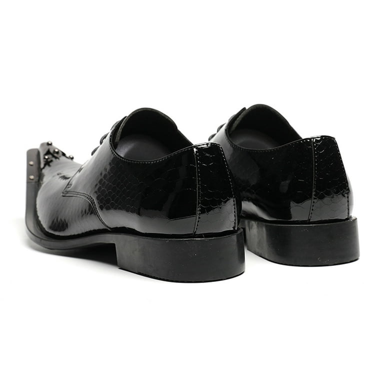 Santimon Men Leather Dress Shoes Crocodile Pattern Oxford Santimon Men Leather Dress Shoes Crocodile Pattern Oxford