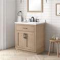 thumbnail image 3 of Pemberly Row 30" Bathroom Vanity in Sahara Birch with White Countertop, 3 of 20