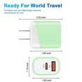 thumbnail image 2 of USB C Block,FiveBox 2pack USB C Wall Charger Block 20W PD Type C Charger Block QC3.0 Dual USB C Wall Charger Adapter USB C Brick Fast Charging Block Type C Charger Box,Green, 2 of 7