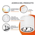 thumbnail image 4 of Lámpara Plafón LED de Sobreponer Luz Blanca Configurable, 4 of 5
