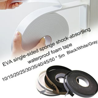 Self Adhesive Foam Tape Weatherstrip 1/4In x 1/8In x 66Ft High Density Foam  Insulation Strips Foam Seal Weather Stripping with Strong Adhesive for