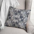 thumbnail image 3 of Creative Products Gray Cat Face Pattern 18 x 18 Spun Poly Pillow, 3 of 3