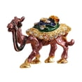 thumbnail image 2 of Caja joyero con forma de camello, organizador de joyas, estatua decorativa, arte coleccionable Marrón, 2 of 9