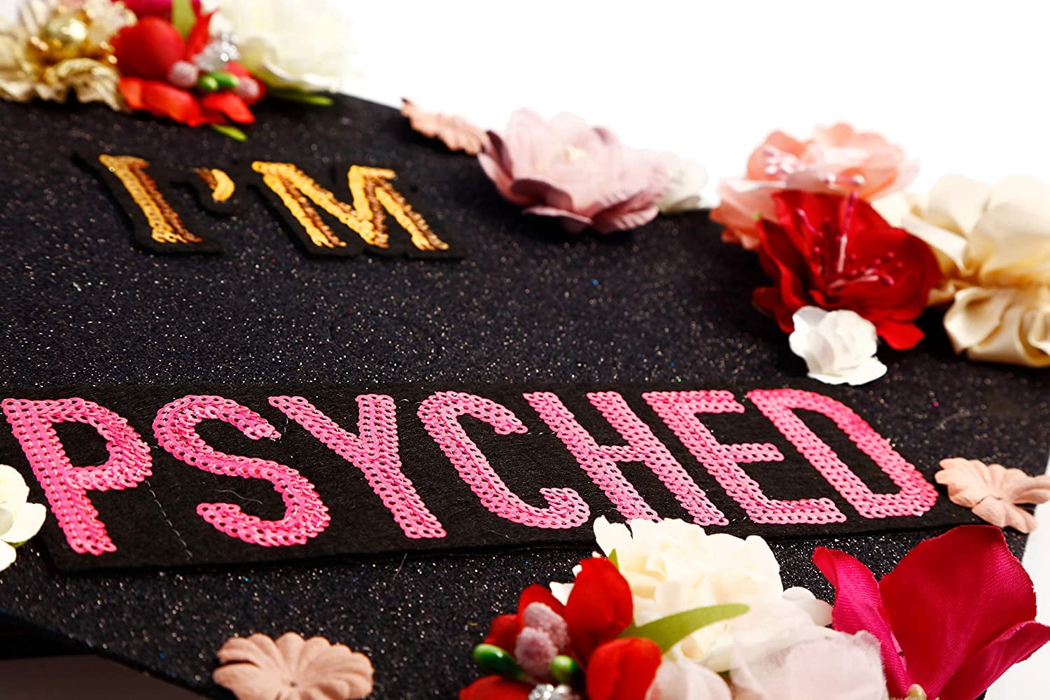 Handmade Graduation Cap Topper, Graduation Cap Decorations, I'm Psyched