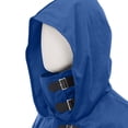 thumbnail image 6 of Medieval Hooded Cloak For Men, Renaissance Cowl Shawl Scarf, Halloween Festival Short Poncho Cape Accessories, 6 of 7