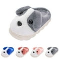 thumbnail image 4 of XXWXYD Dog-Themed Fuzzy Cotton Slippers for Toddlers - Warm 𝖢ozy House Shoes for Indoor/Outdoor Use, Funny Animal Design for Girls & Boys, 4 of 5