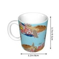 thumbnail image 2 of Disketp Turtles And Corals Large Coffee Mug with Handle Tea Cup Novelty Coffee Cup for Men Women Office Work, 2 of 6