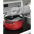 thumbnail image 4 of T-fal Flexible Waffle Silicone Oven Mitts, Set of Two, Gray, 4 of 5