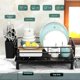 thumbnail image 5 of Drawing shelf with drainage board, stainless steel dish shelf for kitchen counter, robust dishwasher drainage, 5 of 5