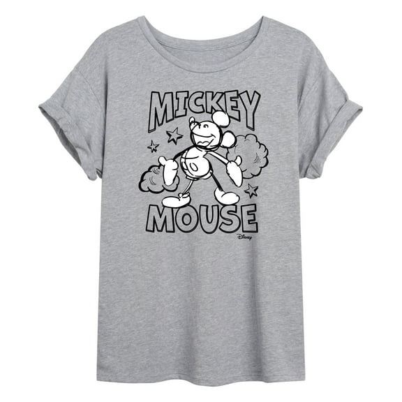 Disney - Mickey Mouse - Original Sketch - Juniors Ideal Flowy Muscle T-Shirt
