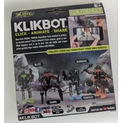Zing Klikbot, Poseable Action Figures with Weapons, Translucent, Create Stop Motion.