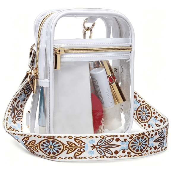 GASTROPOD Clear Bag for Stadium Events,Women Clear Crossbody Purse Bag for Work,Clear Stadium Bags for Sporting Events,Concerts