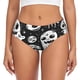 thumbnail image 1 of Balery Black White Spooky Ghosts Ropa Interior de Algodón para Mujer con Dibujo – Braguitas Cómodas y Elásticas, Estilo Clásico-3X-Large, 1 of 6