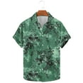 thumbnail image 2 of ZQUUVOU Mens Hawaiian Shirt Short Sleeve Floral Button Down Shirts Tropical Holiday Tops Collar Summer Beach Shirts F-Multicolor, 2 of 5