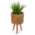 thumbnail image 3 of Truu Design Decorative Hyacinth Planter Set with Wooden Legs, 3 of 7