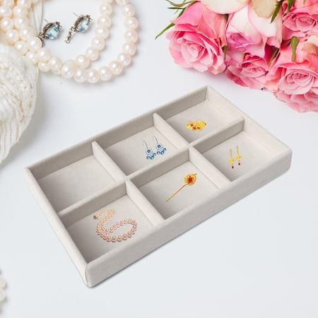 Segolike Multipurpose Jewelry Tray Organizer Scratchproof Space Saving Birthday Gift Bracelet Display Holder for Bangles Brooch Watch Cufflinks Beads