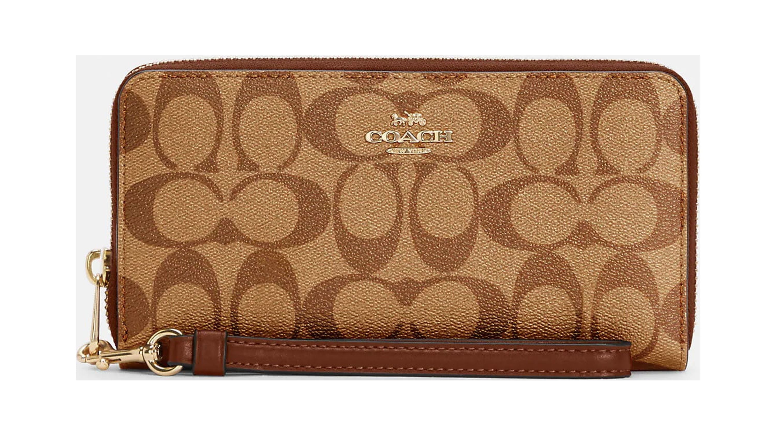 Gold coach wallet deals
