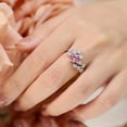 thumbnail image 4 of 1 Carat Moissanite Ring Women Lab Grown Diamond Anniversary Rings Simulated Diamond Wedding Rings for Bridal Moissanite Promise Rings Daily Wear Moissanite Rings for Lady, 4 of 7