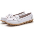 thumbnail image 7 of Caqnni Penny Loafers for Women Comfort Slip on Moccasin Shoes for Work, Causal Women's Loafers Flats Shoes (6,Z01-White), 7 of 7