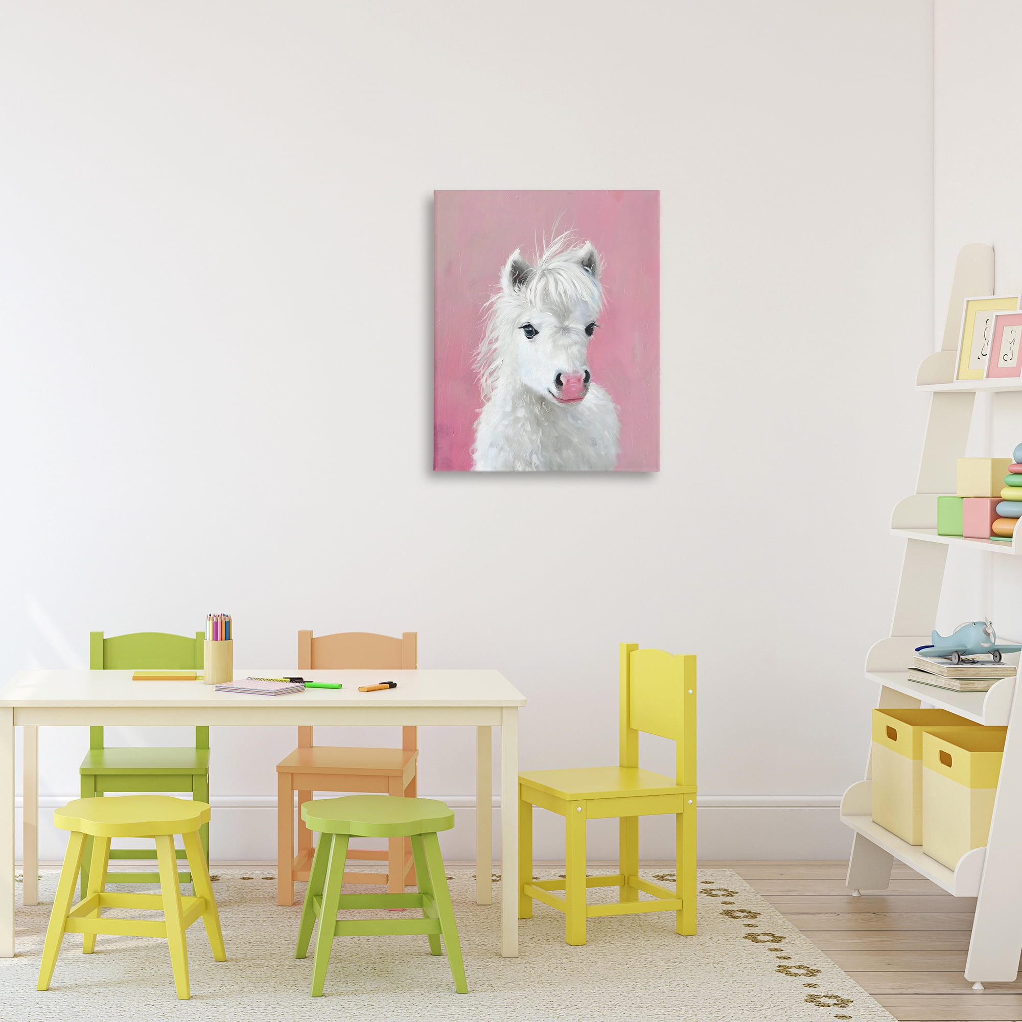 Stupell Industries Gentle White Pony Canvas Wall Art, design by The Prints Vibe