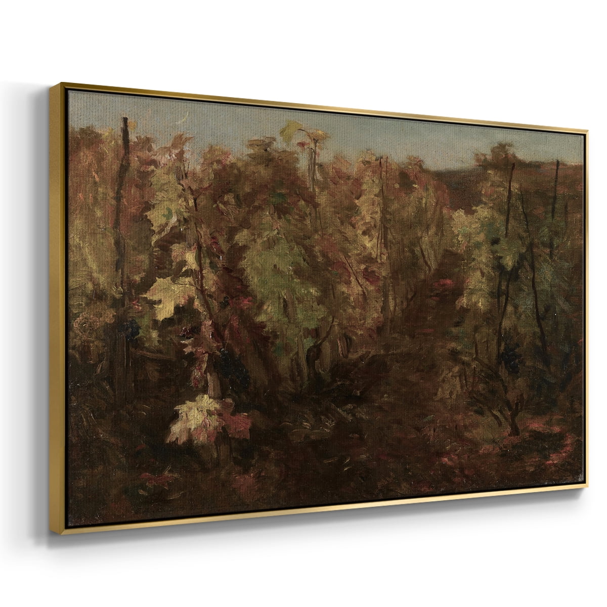 Vintage Landscape-CCCXIX By Wexford Home Framed in Gold Wood Gallery Wrapped Canvas 25 in. x 37 in.