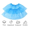 thumbnail image 5 of 100pcs Disposable Plastic Shoe Covers Carpet Cleaning Overshoes (Blue), 5 of 8