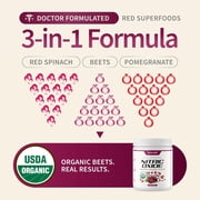 Snap Supplements Beet Root Nitric Oxide Powder - Blood Pressure & Cardio Health Support, Energy Boost, Original