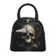 thumbnail image 1 of Balery Gold Pattern Skull Bolsa de Almuerzo para Mujeres, Caja de Almuerzo, Bolsa de Almuerzo Pequeña Impermeable, Tote de Almuerzo Reutilizable con Gran Capacidad, 1 of 6
