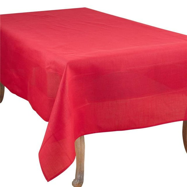 Saro Lifestyle 5718.R72144B 72 x 144 in. Nappe de Travail Filetée Rectangulaire&44; Rouge