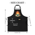 thumbnail image 5 of 2 Pack Adjustable Bib Apron with Sunset Ocean Design & Floral Accents 2 Pockets Perfect for Cooking & Chef Use for Men & Women, 5 of 6