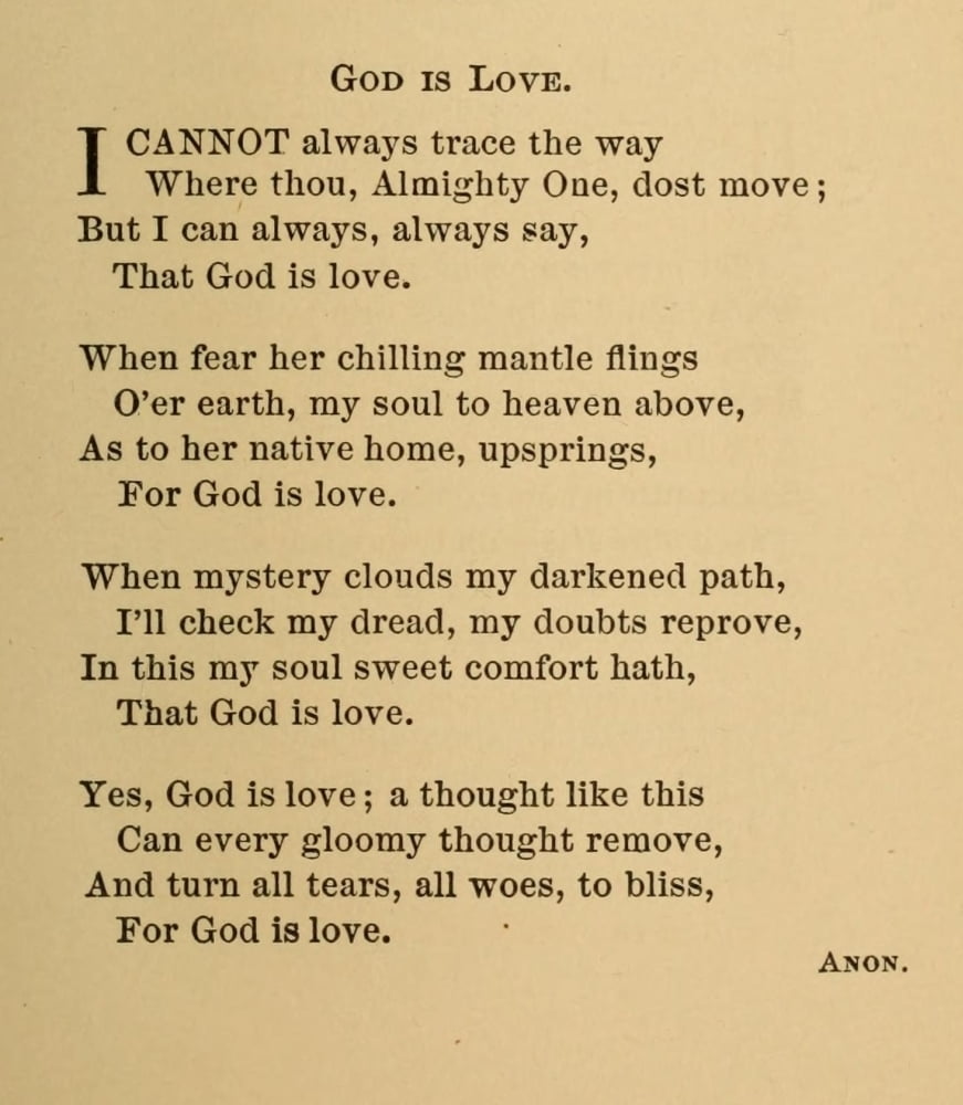 Rock of Ages Poetry 1870 God is Love Poster Print by Unknown (24 x 36 ...