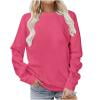 thumbnail image 2 of Ndbuld Womens Tops Long Sleeve Shirts Casual Fall Tops Lightweight Pullover C Pink L, 2 of 7