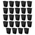 thumbnail image 1 of Sterilite Rectangular Wastebasket 9 Gallon Open Top Trash Bin, 24 Pack, Black, 1 of 4