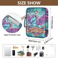 thumbnail image 3 of Haosy Accordion File Organizer Zipper Binder 500 Sheet 6-Tab Expanding File Folder Multi-Pocket 1.2 Inch 3 Ring Adorable Unicorn Flying, 3 of 7
